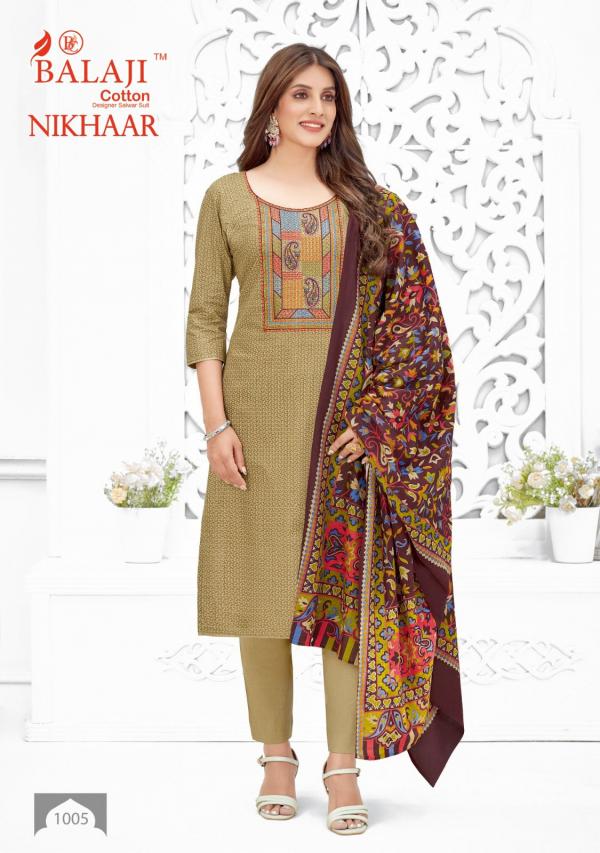 Balaji Nikhaar Cotton Designer Dress Material